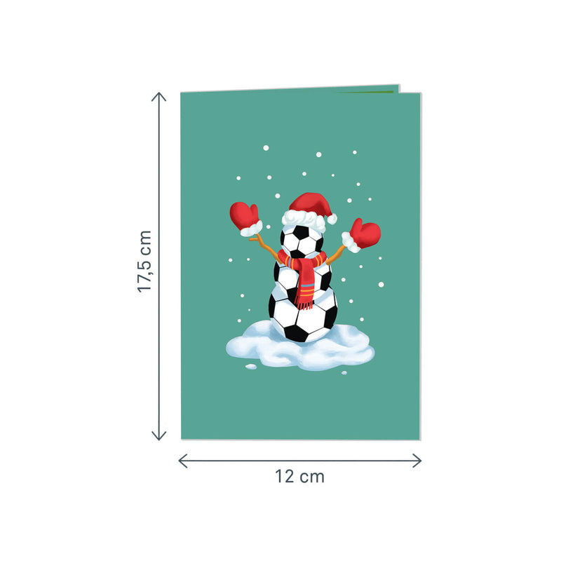Weihnachtsfußball Pop-Up Karte