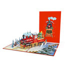 6er Set Pop-Up Karten "Weihnachtsgrüße für die ganze Familie"