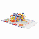 Biglietto pop-up Happy Birthday (Blau).