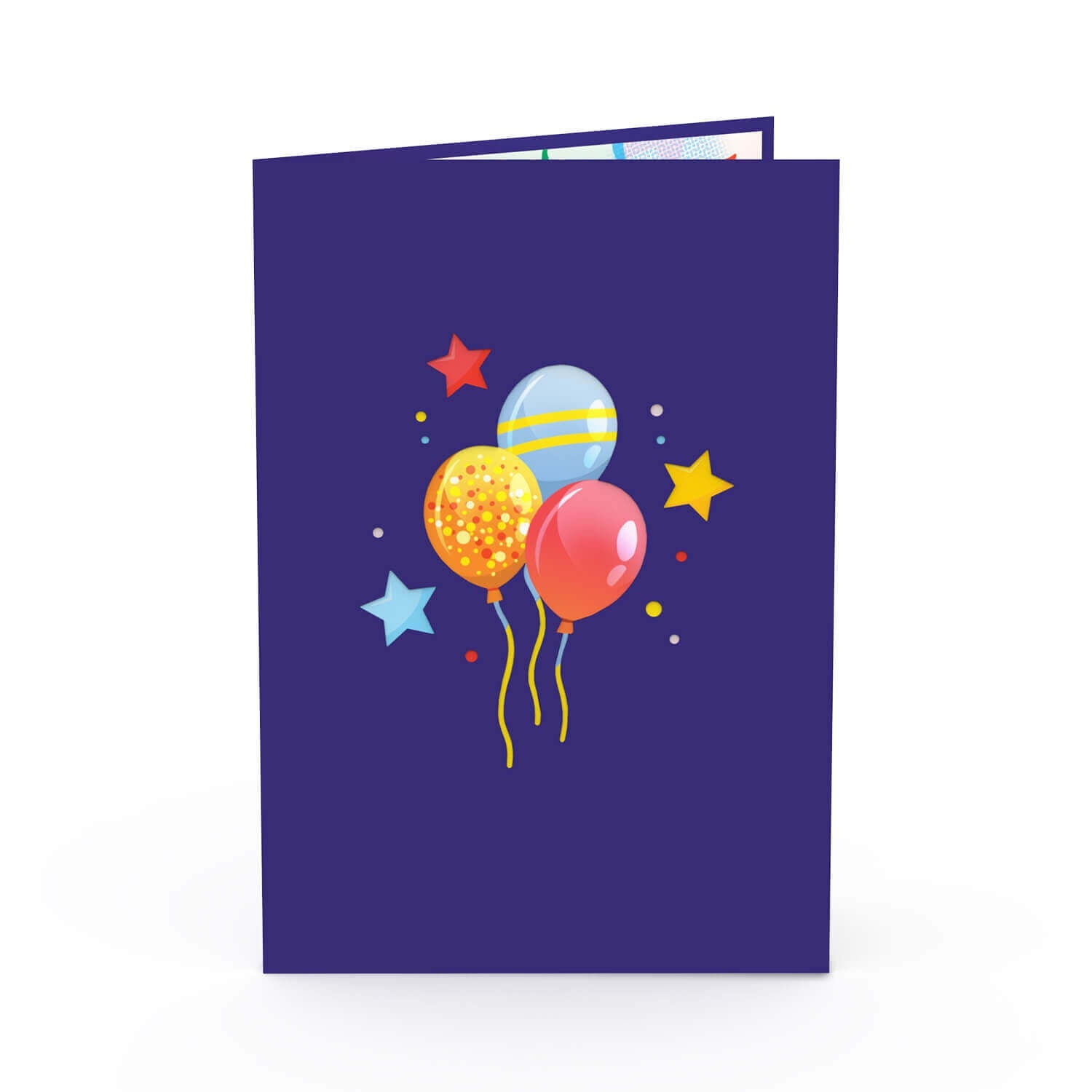 Biglietto pop-up Happy Birthday (Blau).