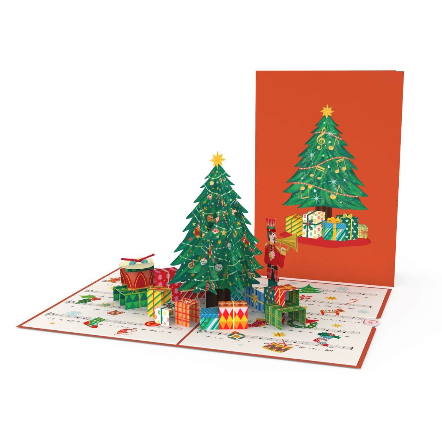 Albero di Natale O tu allegra Biglietto pop-up