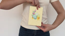 Biglietto pop-up con uovo di Pasqua