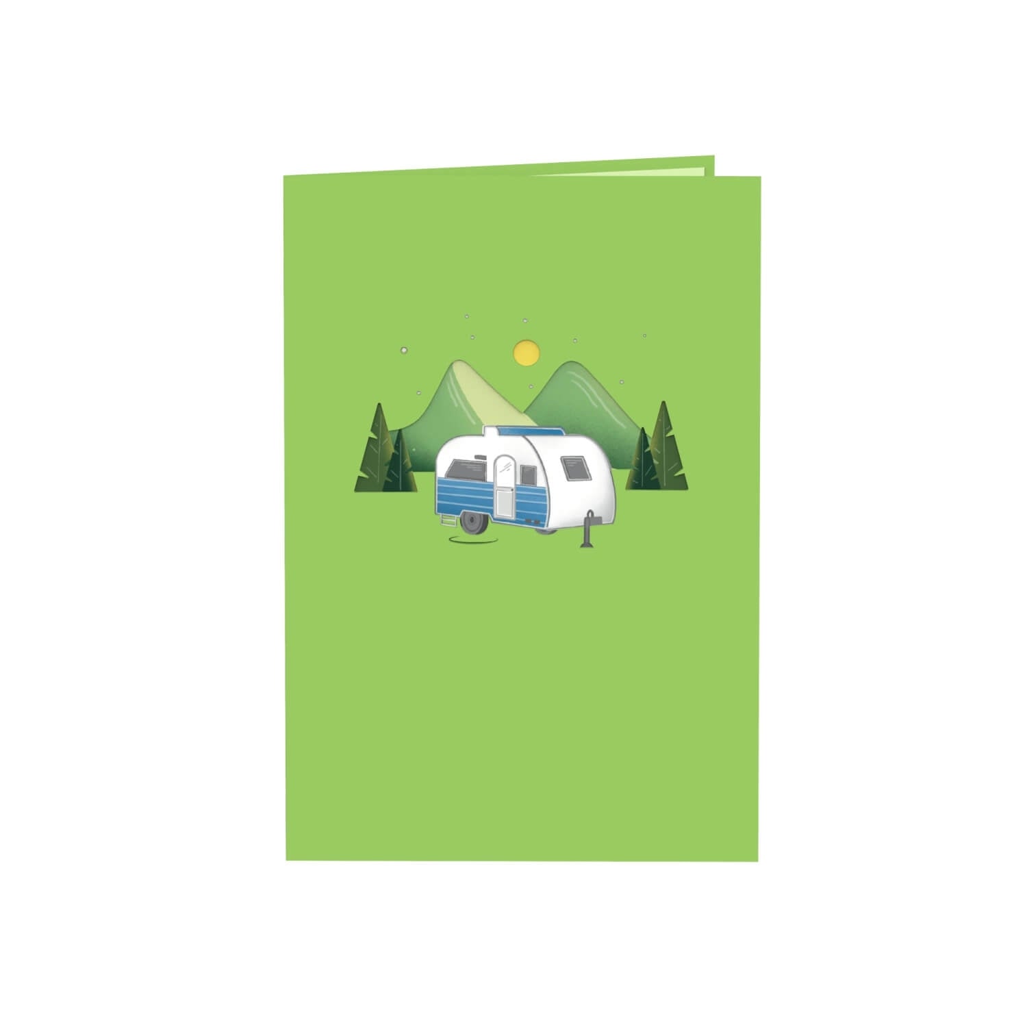Biglietto pop-up da campeggio