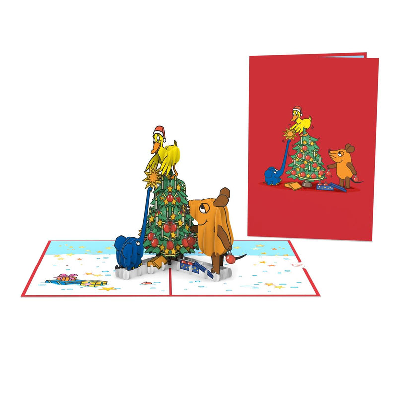 6er Set Pop-Up Karten "Weihnachtsgrüße für die ganze Familie"