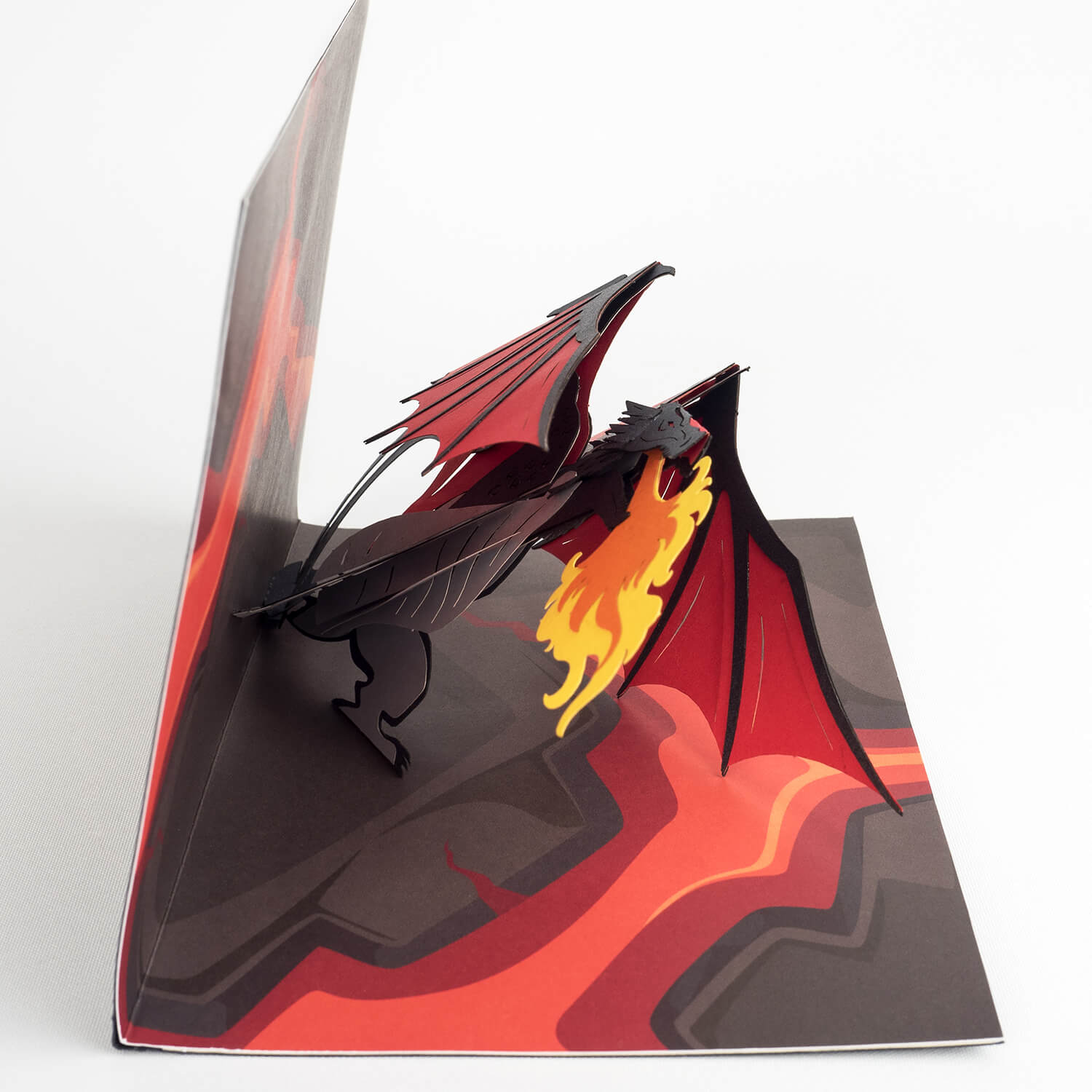 Biglietto pop-up del drago