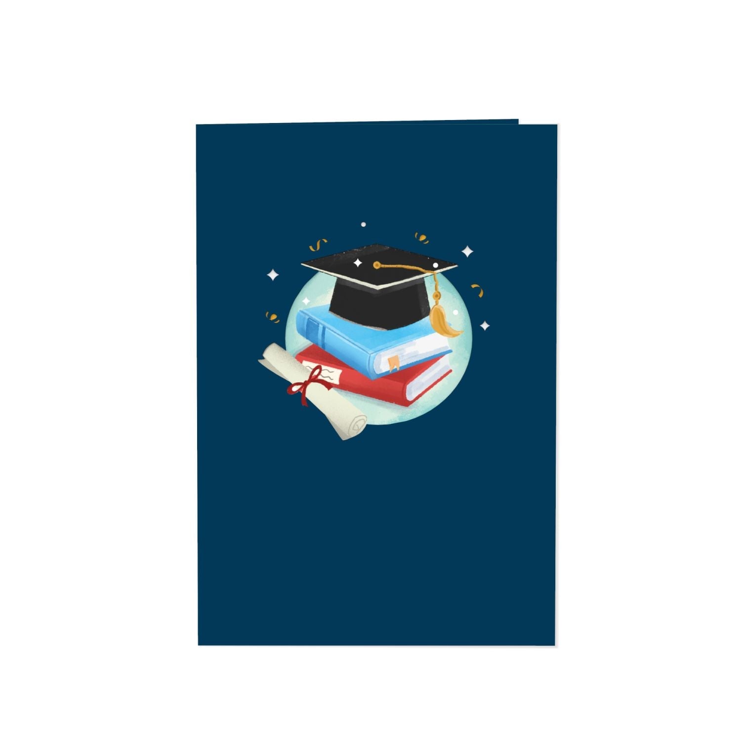 Gufo con Biglietto pop-up mortarboard
