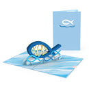 Biglietto pop-up pesce