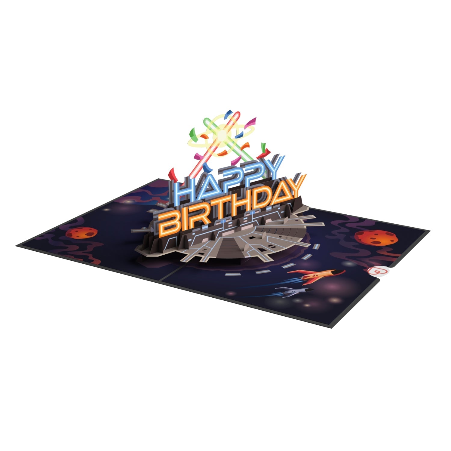 Biglietto Biglietto pop-up per compleanno galattico