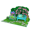 Biglietto pop-up Giardino con fiori