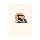 Biglietto pop-up per carrello da golf