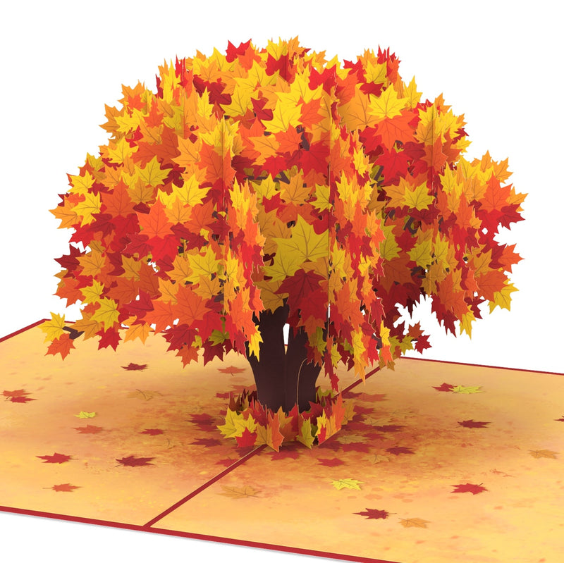 Biglietto Biglietto pop-up albero autunnale