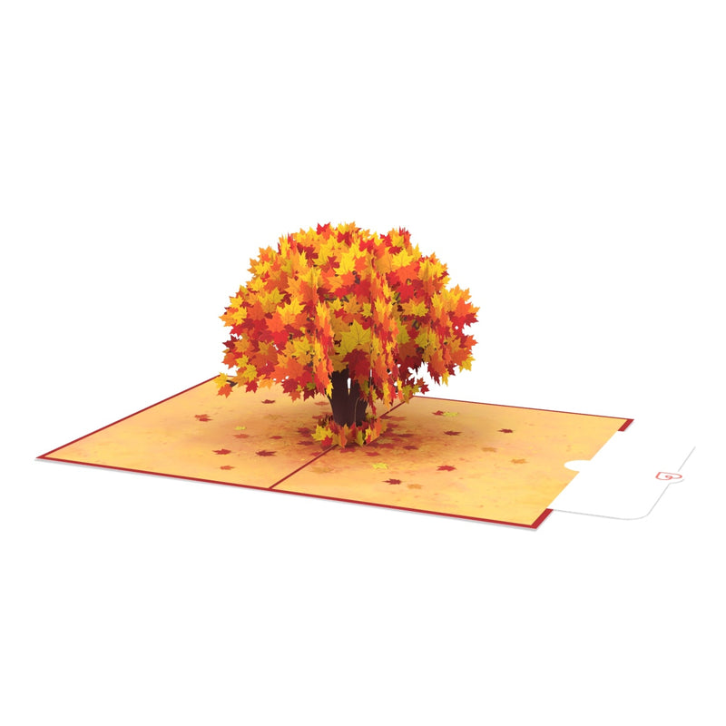 Biglietto Biglietto pop-up albero autunnale