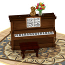 Biglietto pop-up pianoforte