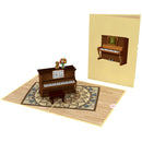 Biglietto pop-up pianoforte