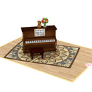 Biglietto pop-up pianoforte