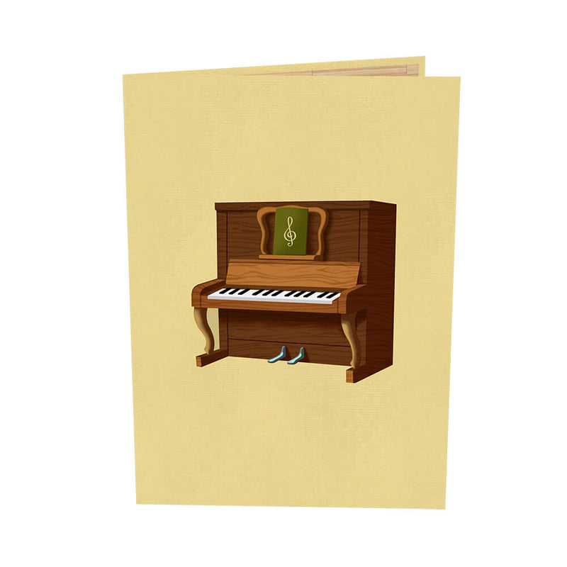 Biglietto pop-up pianoforte