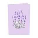 Biglietto pop-up color lavanda