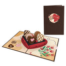 Biglietto pop-up al cioccolato