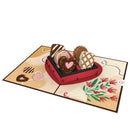 Biglietto pop-up al cioccolato