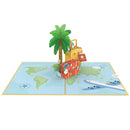 Biglietto Biglietto pop-up Buon viaggio