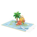 Biglietto Biglietto pop-up Buon viaggio