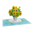 Biglietto Biglietto pop-up girasole