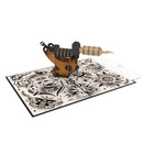 Biglietto pop-up macchinetta per tatuaggi