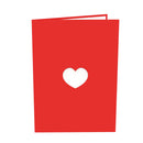 Biglietto pop-up con orsetto di peluche e cuore