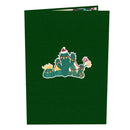 Biglietto pop-up cactus natalizio