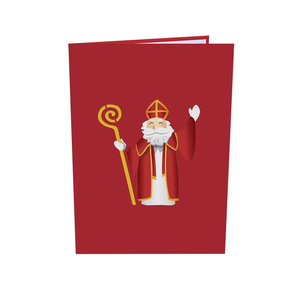 Biglietto pop-up di Babbo Natale