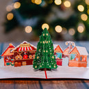 Biglietto pop-up per il mercatino di Natale