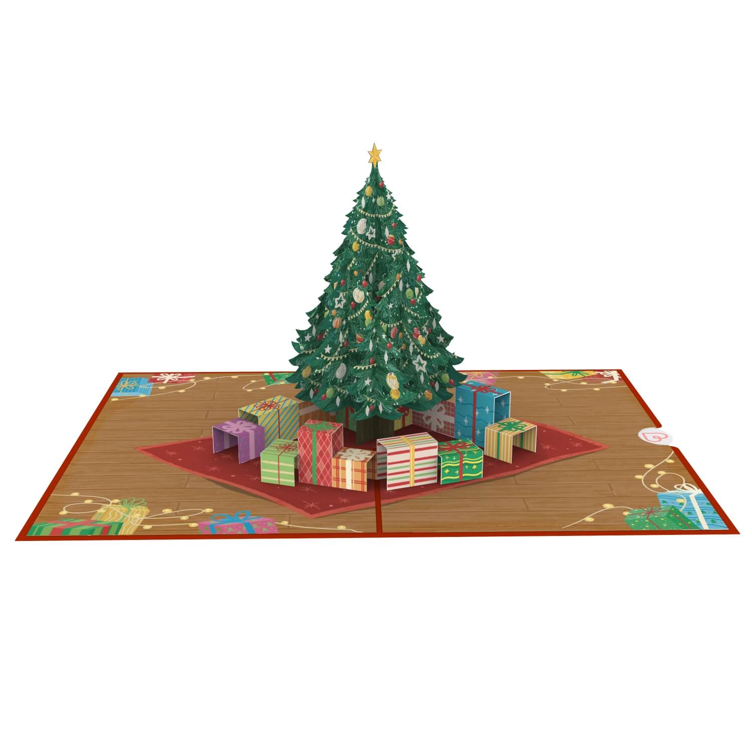 Albero di Natale con Biglietto pop-up regali