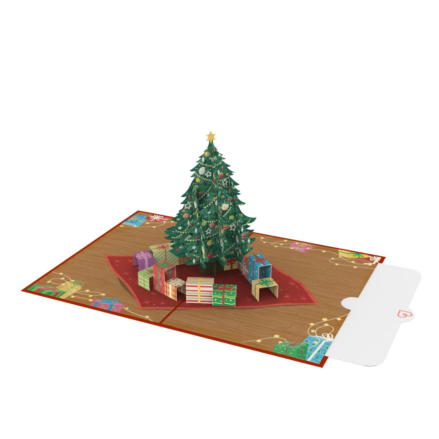 Albero di Natale con Biglietto pop-up regali