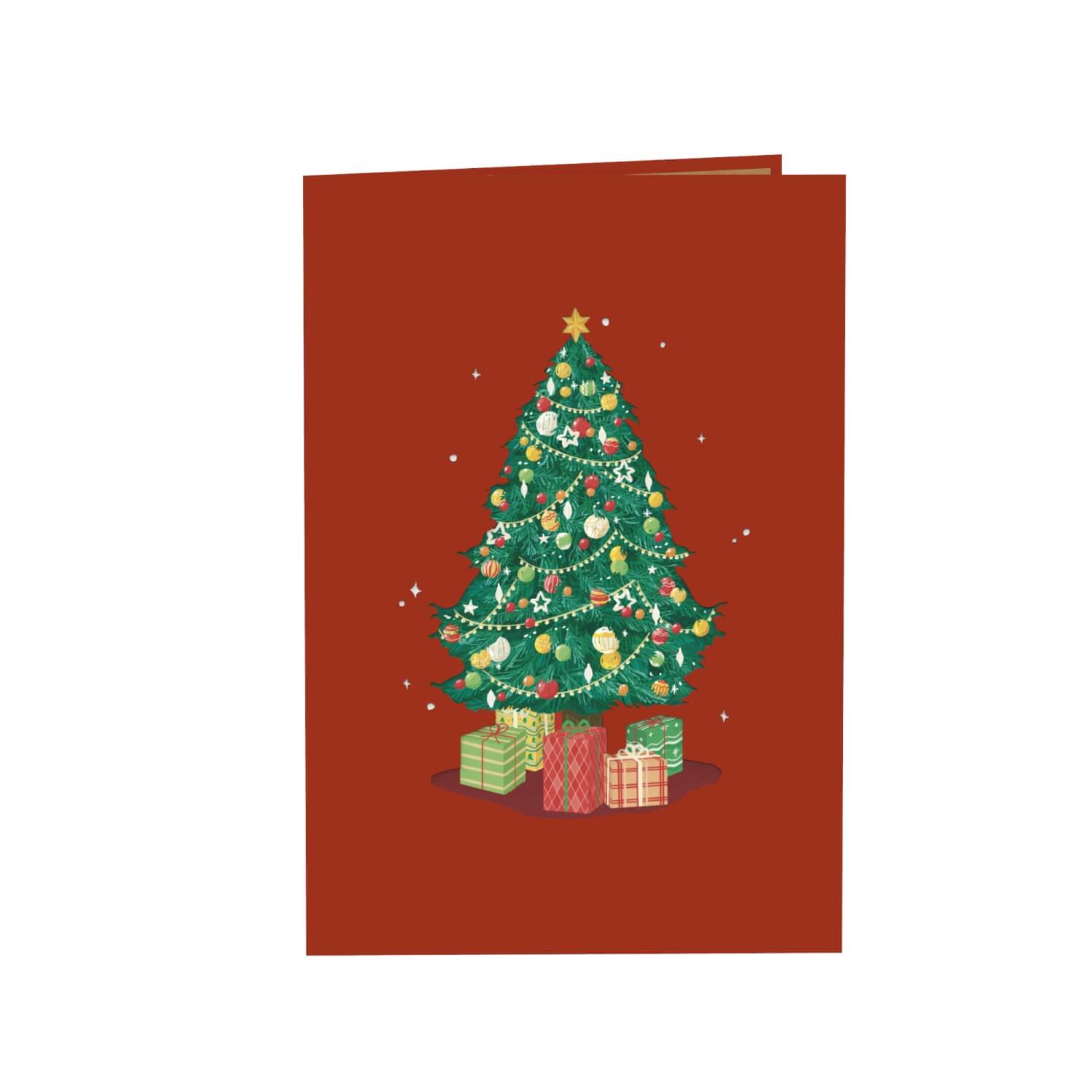 Albero di Natale con Biglietto pop-up regali