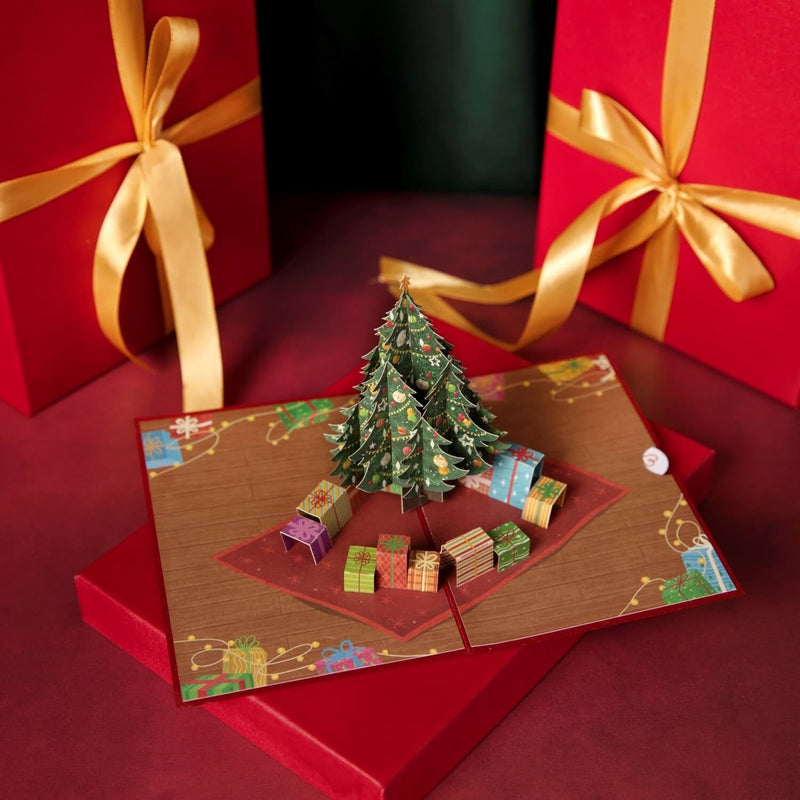 Albero di Natale con Biglietto pop-up regali